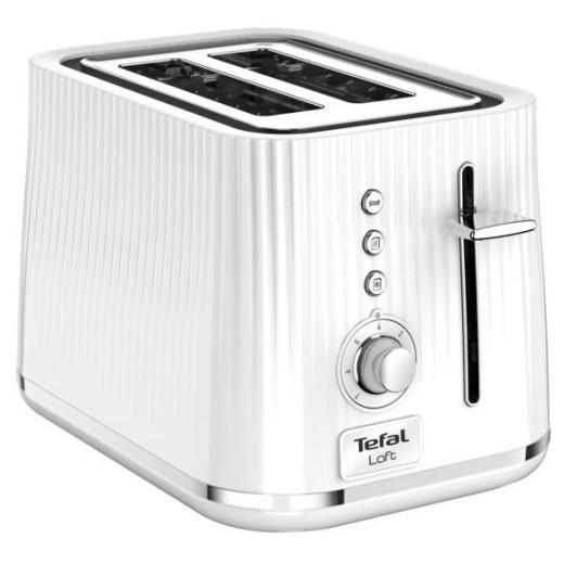 Тостер Tefal Loft 850Вт, пластик, білий