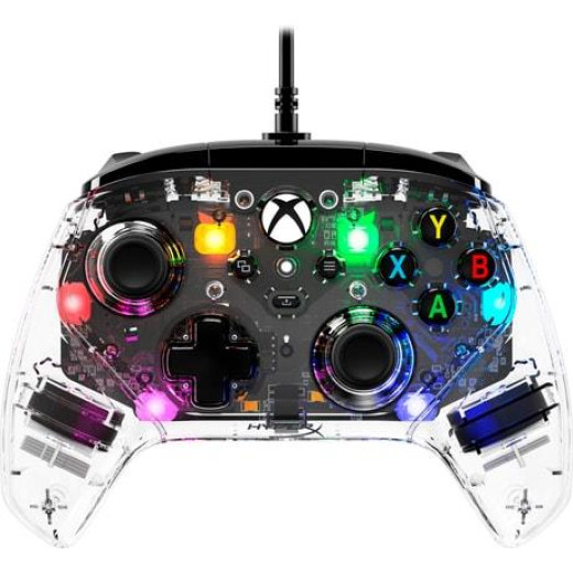 Геймпад HyperX Clutch Gladiate RGB, Xbox, PC, USB-A, прозорий