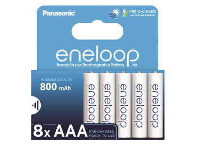 Акумулятор Panasonic Eneloop NI-MH  AAA 800 мАг, 8 шт.