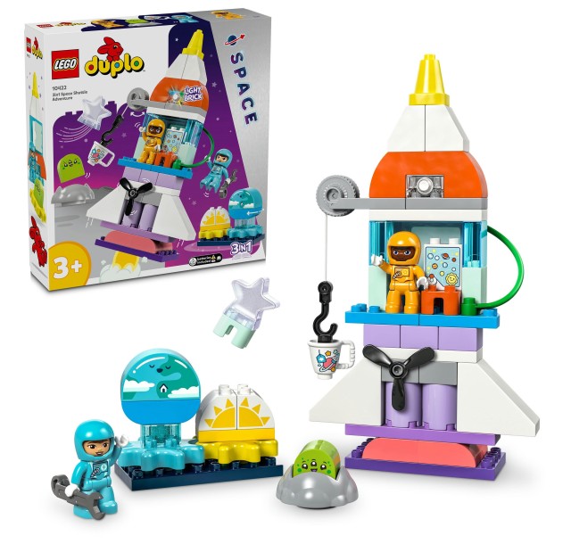 Конструктор LEGO DUPLO Town Пригоди на космічному шатлі 3в1