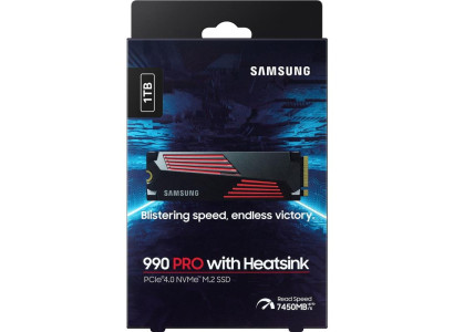 Накопичувач SSD Samsung M.2 1TB PCIe 4.0 990PRO + радіатор