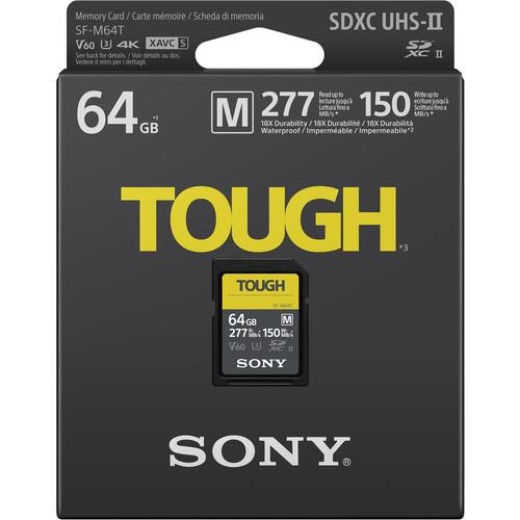 Карта пам'яті Sony SDXC   64GB C10 UHS-II U3 V60 R277/W150MB/s Tough