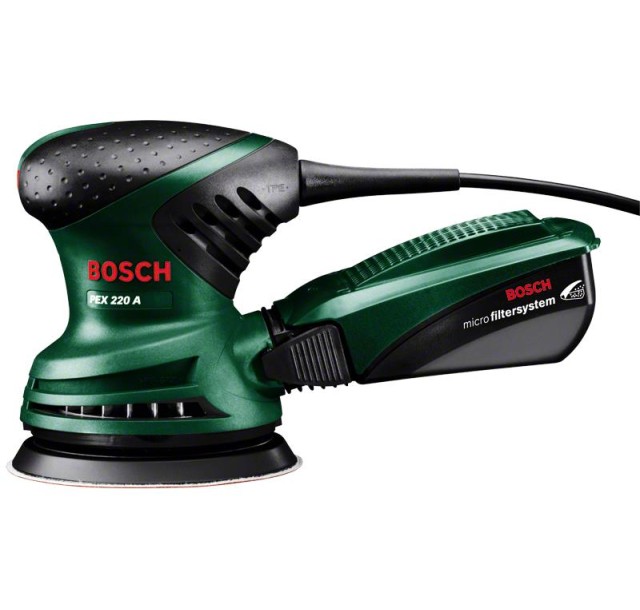 Шліфмашина ексцентрикова Bosch PEX 220 A 200Вт 125мм 24000об·хв 1.2кг