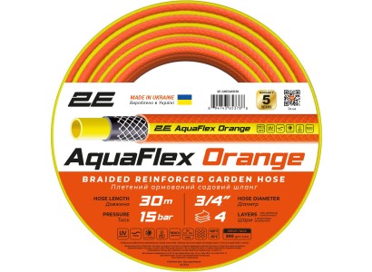 Шланг садовий 2Е AquaFlex Orange 3/4