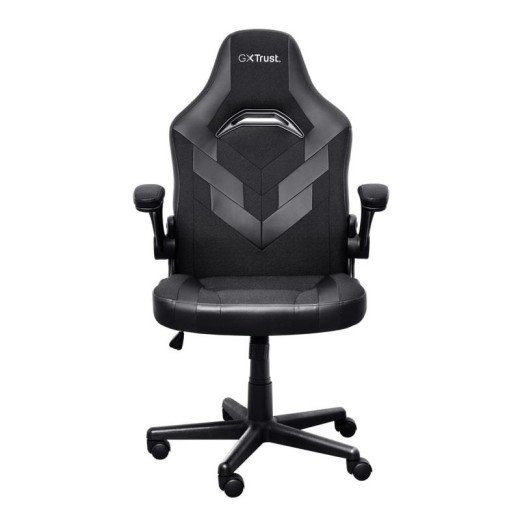Крісло Trust GXT703 Riye, ПУ шкіра, Foldable Armrests, чорний