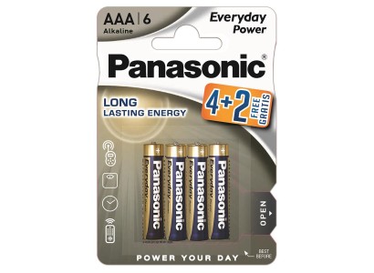 Батарейка Panasonic Everyday Power лужна AАA блістер, 6 шт.