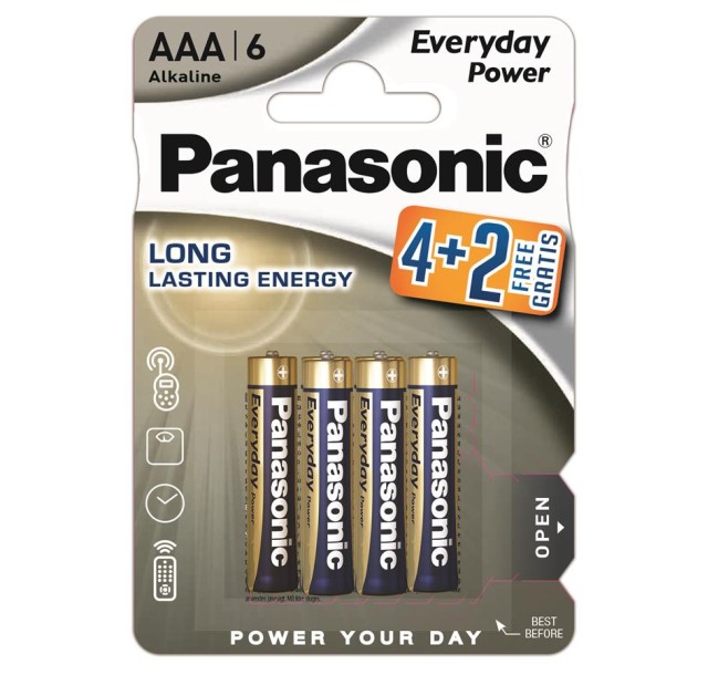 Батарейка Panasonic Everyday Power лужна AАA блістер, 6 шт.