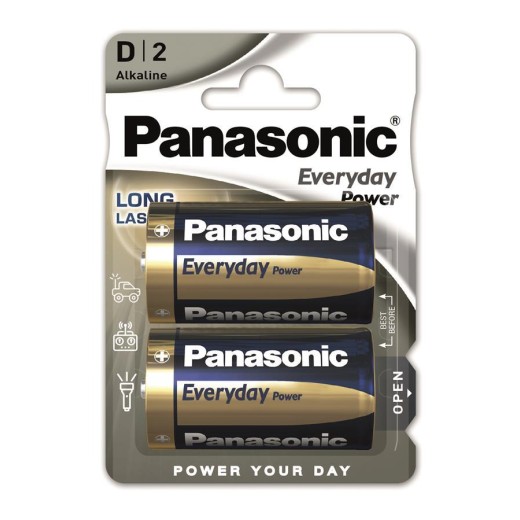 Батарейка Panasonic EVERYDAY POWER лужна D(LR20) блістер, 2 шт.