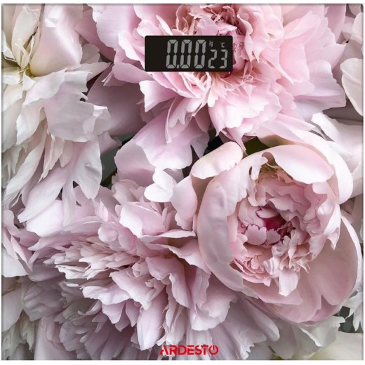 Ваги Ardesto підлогові Peonies, 150кг, AAAx2 в комплекті, скло, багатокольорові