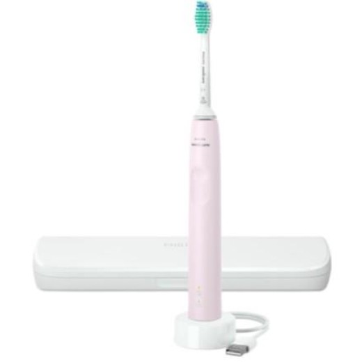 Щітка зубна електр. Philips, Sonicare Gemini 3100, 31т. колив/хв, насадок-1, футляр, рожевий