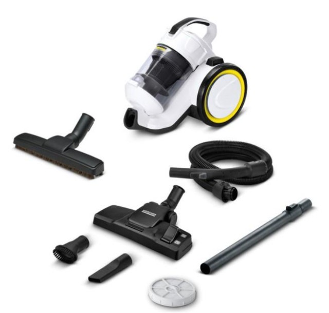 Пилосос Karcher контейнерний VC 3 Plus Premium, 1600Вт, конт пил -0.9л, вага-4.4кг, HEPA 13, білий