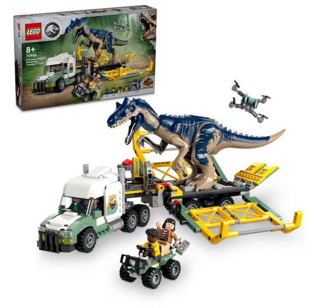 Конструктор LEGO Jurassic World Місії динозаврів: Вантажівка для перевезення алозавра