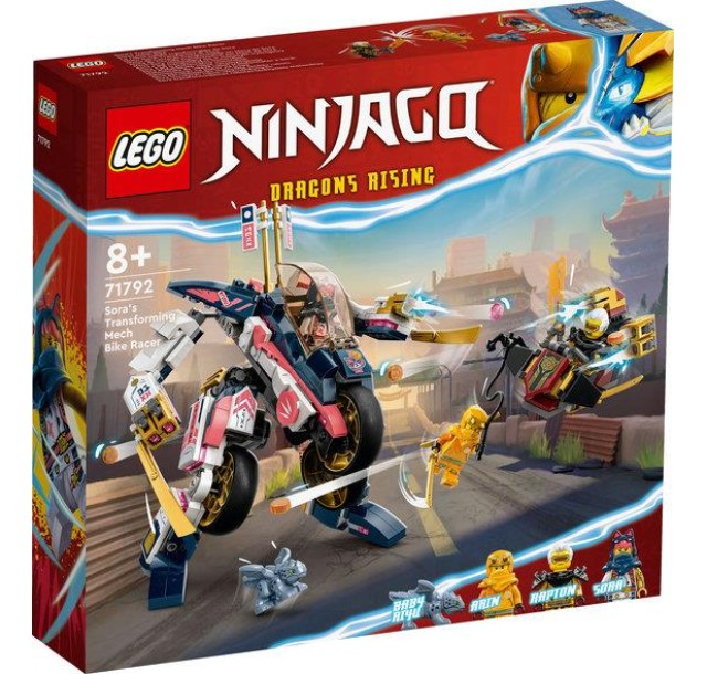 Конструктор LEGO Ninjago Перегоновий робобайк-трансформер Сори