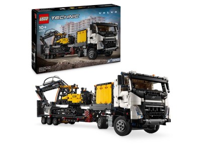 Конструктор LEGO Technic Вантажівка Volvo FMX і Електричний екскаватор EC230