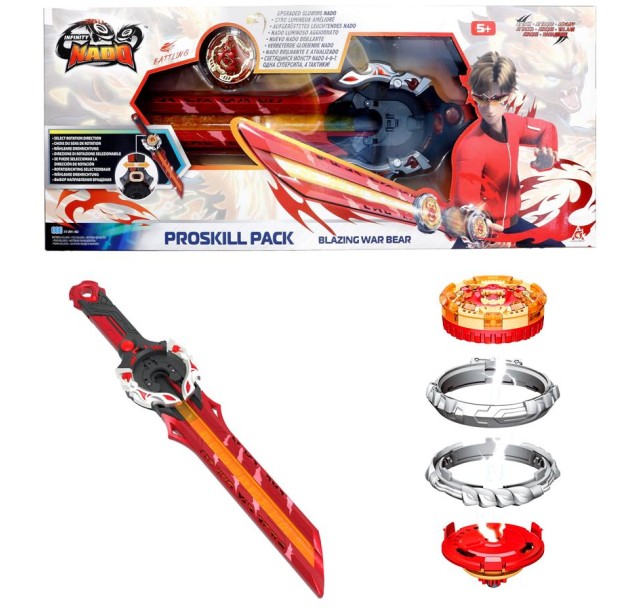 Дзиґа Infinity Nado VI Proskill Pack Палаючий Бойовий Ведмідь (Blazing War Bear)