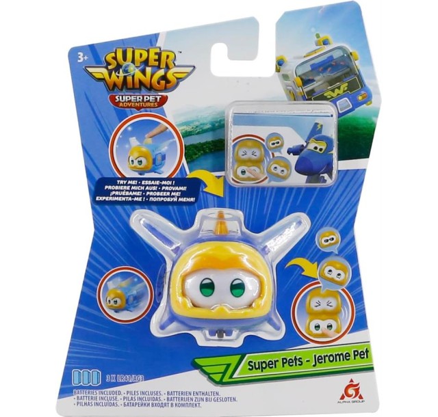 Ігрова фігурка Super Wings Super Pet Джером улюбленець (Jerome pet), світло