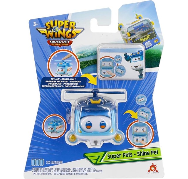 Ігрова фігурка Super Wings Super Pet Шайн улюбленець (Shine pet), світло