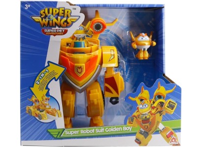 Ігровий набір Super Wings Super Robot Suit Золотий Хлопчик (Golden Boy)