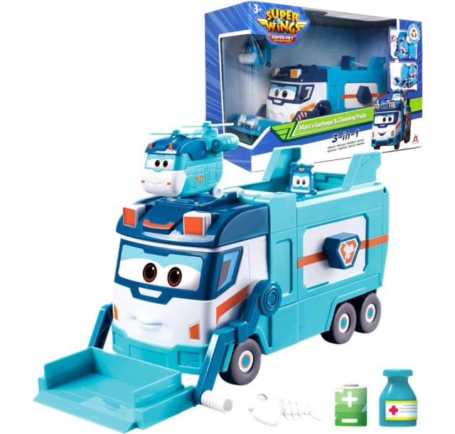 Ігровий набір Super Wings Вантажівка Марка для сміття та прибирання