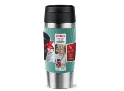 Термочашка Tefal Travel Mug Classic Twist, 360мл, нержавіюча сталь, зелений