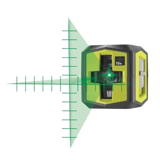 Нівелір лазерний Ryobi RBCLLG2 до 15м ±0.5мм перехресний зелений промінь 2хАА 0.4кг