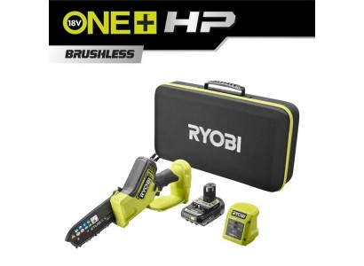 Пила ланцюгова акумуляторна Ryobi ONE+ HP RY18PSX15A-120T 18В акб 1х2А·год ЗП 15см 1.19кг кейс