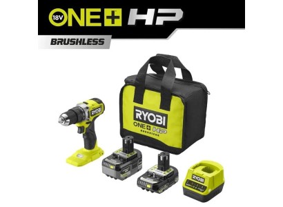 Шурупокрут-дриль ударний акумуляторний Ryobi ONE+ HP RPD18C-242S 18В 1х2А·год 1х4А·год ЗП 54Нм 450·1700об·хв 1кг сумка