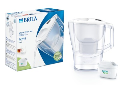 Фільтр-глечик Brita Aluna Memo MXPro 2.4л (1.4л очищеної води) з фільтр-картриджем, білий