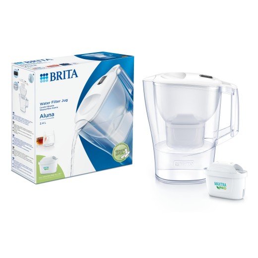 Фільтр-глечик Brita Aluna Memo MXPro 2.4л (1.4л очищеної води) з фільтр-картриджем, білий