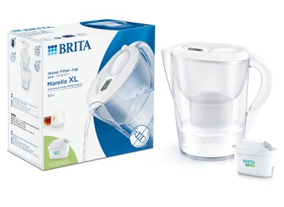 Фільтр-глечик Brita Marella XL Memo MXPro 3.5л (2л очищеної води) з фільтр-картриджем, білий