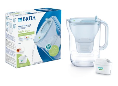 Фільтр-глечик Brita Style LED MXPro 2.4л (1.4л очищеної води) з фільтр-картриджем, синій