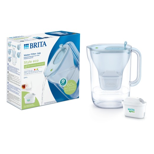 Фільтр-глечик Brita Style LED MXPro 2.4л (1.4л очищеної води) з фільтр-картриджем, синій