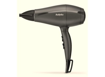 Фен Babyliss Super Light Pro, 2000Вт, 3 режими, HTDC мотор, тонкий концентратор 6 мм, чорний