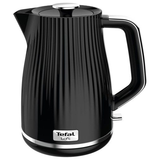 Електрочайник Tefal Loft 1.7л, Strix, пластик, чорний