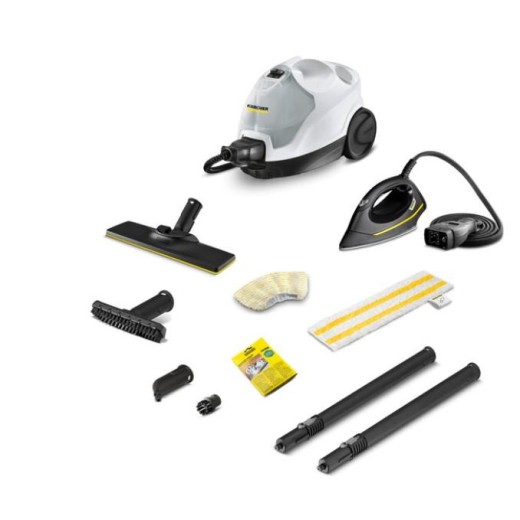 Пароочисник Karcher SC 4 EasyFix Iron, 2000Вт, 800мл, 3.5Бар, праска в компл, біло-чорний