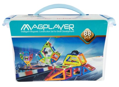 Конструктор Magplayer магнітний набір, бокс, 88ел