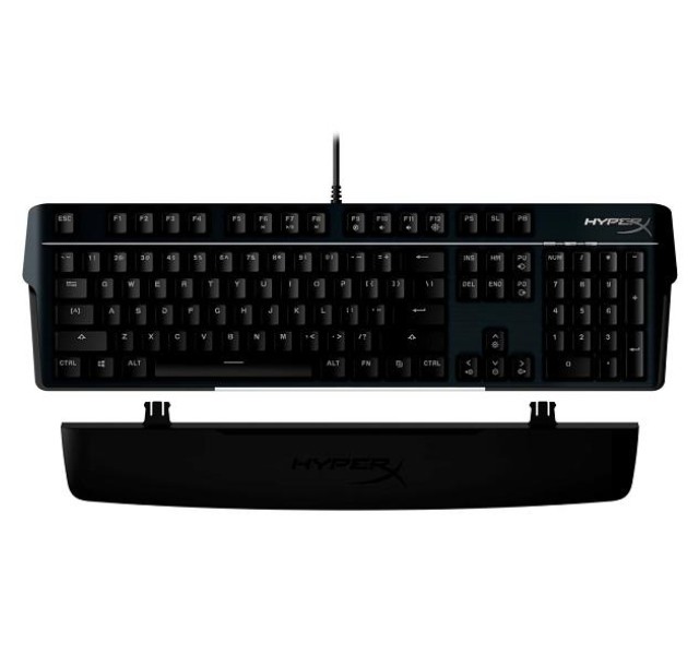 Клавіатура механічна HyperX Alloy MKW100 104key, TTC Red, USB-A, EN/UA, RGB, чорний