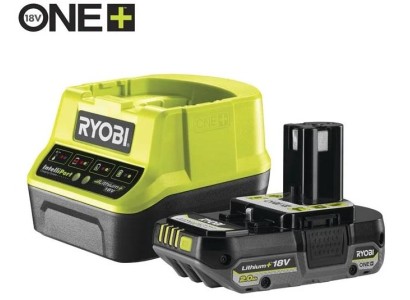 Набір акумулятора та зарядного пристрою Ryobi ONE+ RC18120-120C 18В 1х2А·год ЗП 2А