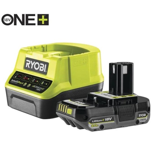 Набір акумулятора та зарядного пристрою Ryobi ONE+ RC18120-120C 18В 1х2А·год ЗП 2А