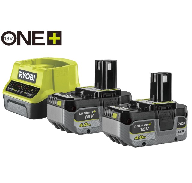 Набір акумулятора та зарядного пристрою Ryobi ONE+ RC18120-240X 18В 2х4А·год ЗП 2А