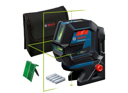 Нівелір лазерний Bosch GCL 2-50 G, до 15м, ±0.3мм/м, з тримачем RM 10, чохлом, мішенню, 0.58кг