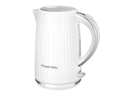 Електрочайник Russell Hobbs Eden, 1.7л, нержавіюча сталь, пластик, білий