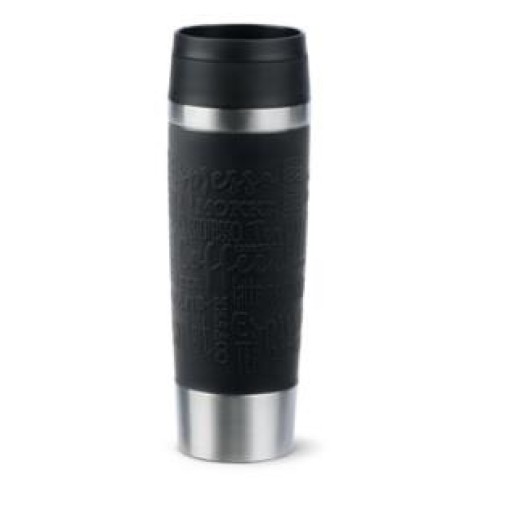 Термочашка Tefal Travel Mug Classic, 500мл, нержавіюча сталь, чорний