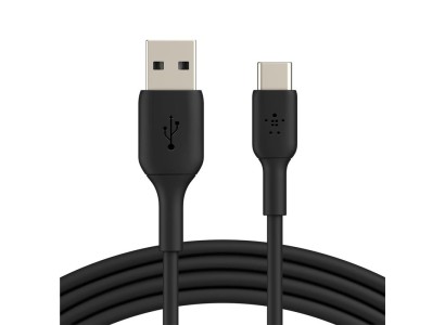 Кабель USB-A > USB-C заряджання/синхронізації Belkin 2м, Type-C, PVC, чорний