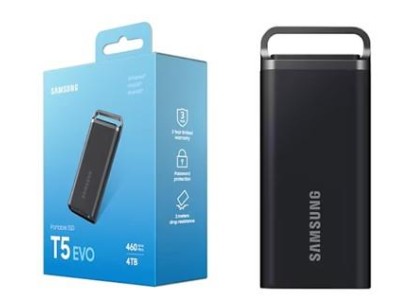 Портативний SSD Samsung 4TB USB 3.2 Gen 1 Type-C T5EVO Shield