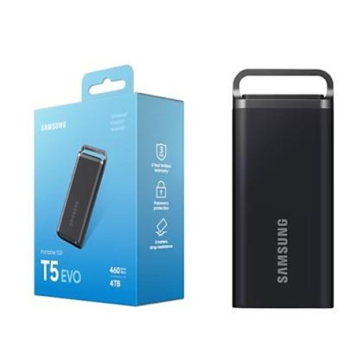 Портативний SSD Samsung 4TB USB 3.2 Gen 1 Type-C T5EVO Shield