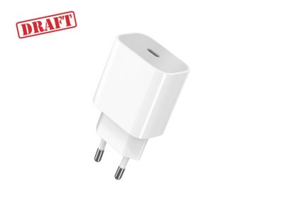 Зарядний пристрій мережевий 2E 25Вт USB-C PD, білий