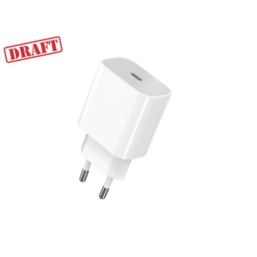 Зарядний пристрій мережевий 2E 25Вт USB-C PD, білий