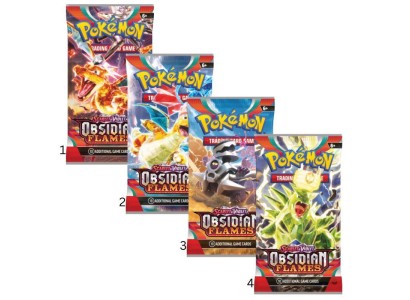 Колекційна карткова гра Pokemon: SV03 Obsidian Flames Booster, бустер пак (1шт)