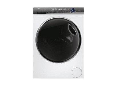 Пральна машина Haier фронтальна, 12кг, 1400, A+++, 60см, дисплей, пара, інвертор, люк чорний, прямий привід, білий